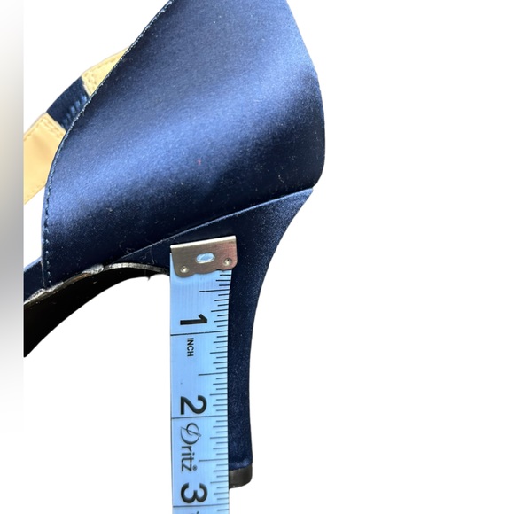 JENN ARDOR navy blue Women’s Stiletto Ankle Strap Pointed Toe Pumps heels NWT - Picture 6 of 7